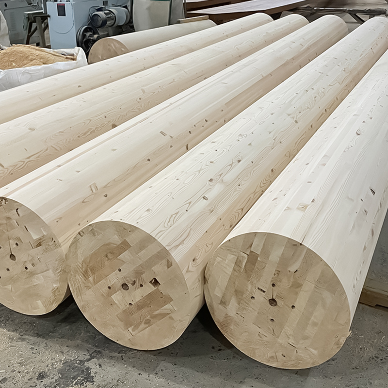 Okrugli stup od lijepljenog drveta Douglas Fir